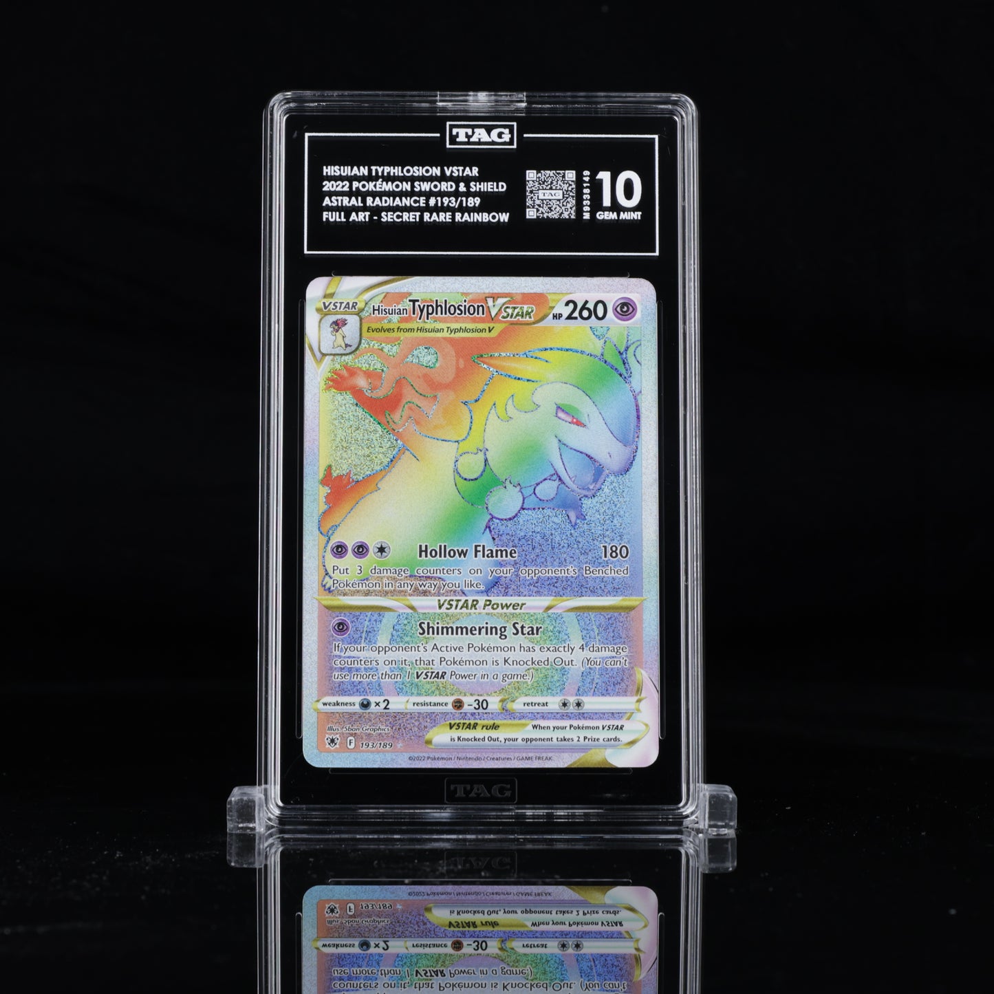 Hisuian Typhlosion VSTAR - Astral Radiance #193/189 - TAG GEM MINT 10