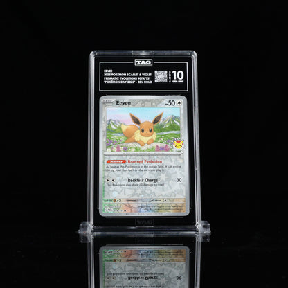 Eevee - 2025 Pokemon Day Stamp #074/131 - TAG GEM MINT 10