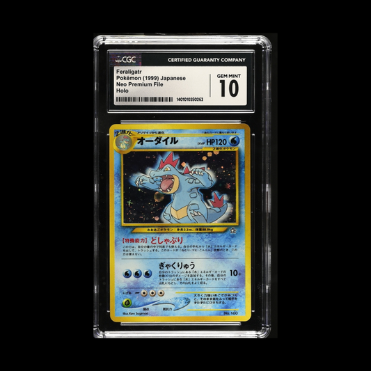 Feraligatr - Neo Premium File #160 - CGC GEM MINT 10